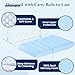 Iwacool Stomach Sleeping Pillow for Shoulder and Neck Pain Relief, Thin Pillow for Sleeping- Cooling Memory Foam Pillows Flat Pillows for Stomach Sleepers,Low Profile 3.25-inches for Back Sleeper