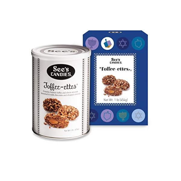 See’s Candies 1 lb Hanukkah Toffeeettes® Please Send Chocolate