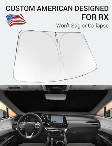 Image of Proadsy Windshield Sun Shade for RX 2026 2025 2024 2023 Foldable Front Sunshade Protector Sun Visor Blocks UV Rays Keep Car Cooler Accessories