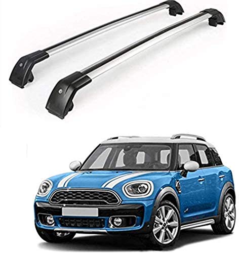 MotorFansClub Roof Rack Cross Bars Fit for Compatible with Mini Countryman 2011-2018 Crossbars Rail Cargo Luggage Rack