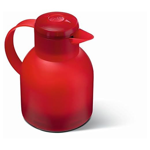 Emsa Samba - Jarra Termo, 1 l, Color Rojo translúcido