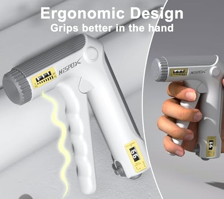 Grip Strength Trainer with Finger Exerciser, Adjustable Resistance, Forearm Strengthener Hand Gripper with Counting,Black