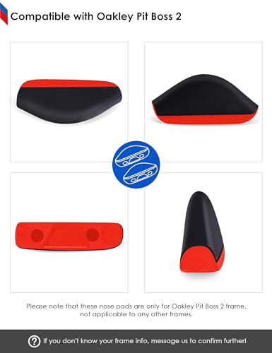 Image of BLAZERBUCK Replacement Nose Pads Piece for Oakley Pit Boss 2 OO9137 / Pit Boss 2 Asian Fit OO9215 Sunglasses