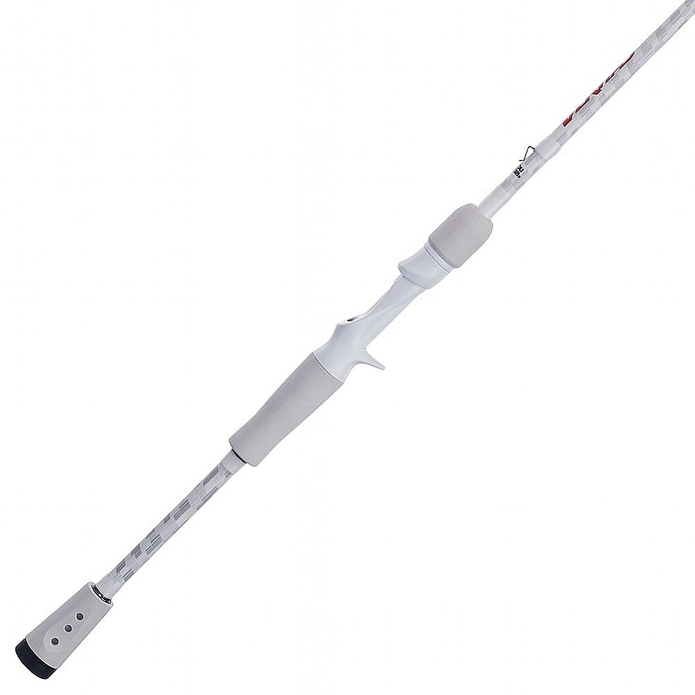 Amazon.com : Abu Garcia 6'10” Veritas Casting Fishing Rod, 1-Piece Rod, 12-20lb Line Rating, Medium Heavy Rod Power, Fast Action, 1/4-1 oz. Lure Rating, White : Sports & Outdoors