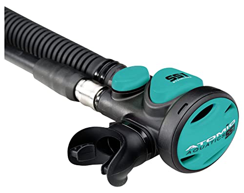 Atomic Aquatics SS1 Inflator| Reliable Integrated inflator/Regulator | Fits virtually All BCDs from Other Brands| Superior Breathing Performance | Easy to Operate | Aqua, Stainless Steel