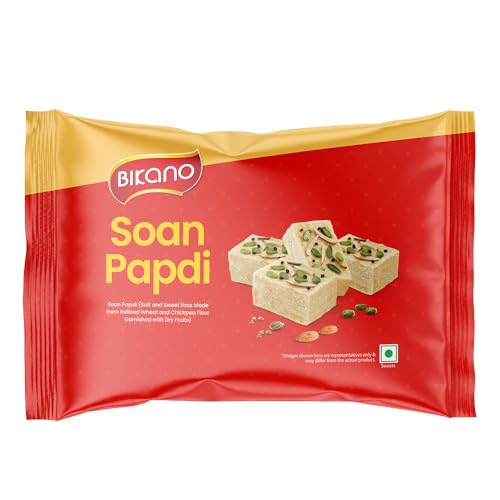 Image of Bikano Soan Papdi 400g | Traditional Indian Sweet | Soft & Flaky Mithai | Ready to Eat Dessert