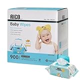 【容量アップ】【まとめ買い】リコ RICO 赤ちゃん用 おしりふき 900枚（100×9個）コストコ COSTCO 大判厚手・無香料