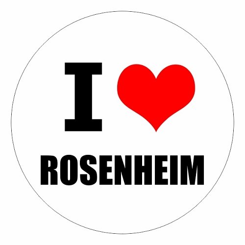JDM Decal Sticker Racing I Love Rose Home in Two Sizes Multi Colour, 5 x 5 cm