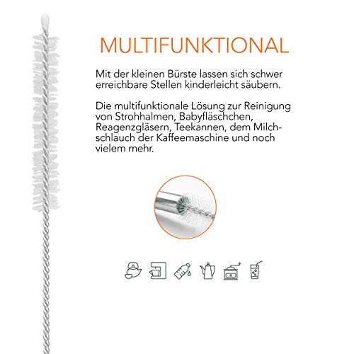 fancility® Version 2.0 Reinigungsbürste für Kaffeevollautomat 4er-Set (u.a. für DeLonghi) kleine & schmale Milch… – Bild 3
