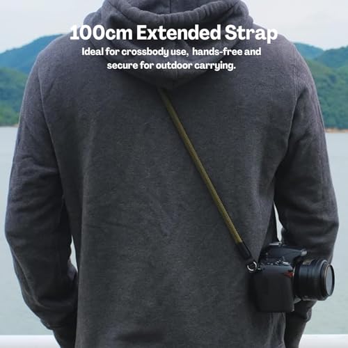 Image of Army Green Camera Strap for DSLR & Mirrorless | Adjustable Shoulder Neck Belt with Quick Release | Comfortable Camera Accessories for Videography, Photography, Travel & Outdoor Shooting