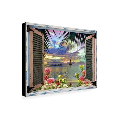 Wrapped Canvas Wall Art - Leo Kelly 'Window to Paradise