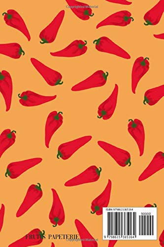Notes: CHILI, chilli, Spicy Notebook, Composition Book, Journal, Diary, 6"x9" - Image 2