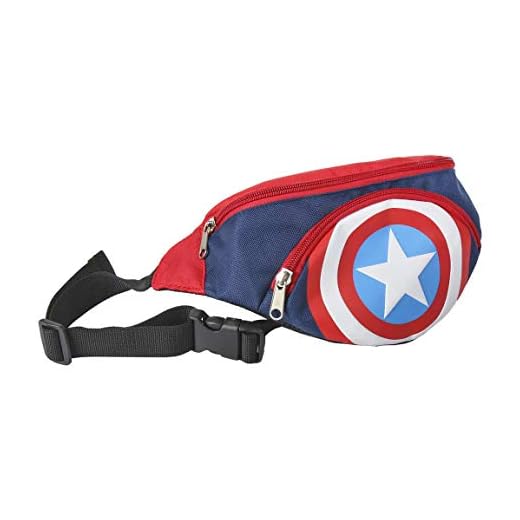 Artesania Cerda Bolso Riñonera Avengers, Azul, 33 cm