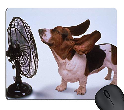 New Basset Hound Cooling Off PC Computer Mousepad Mouse Mat Pad