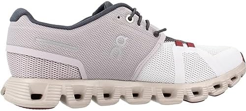 On Running Cloud 5 Womens Shoes Size 8, Color: Pearl/Frost-White | Image 3