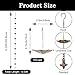 8.5FT Rain Chains with 10 Umbrella Rain Chain Cups, Rain Catcher for Gutters, Decorative Copper Rainwater Diverter Rain Chimes for Garden Decor, Replacement for Outside Gutter Downspouts in Autumn