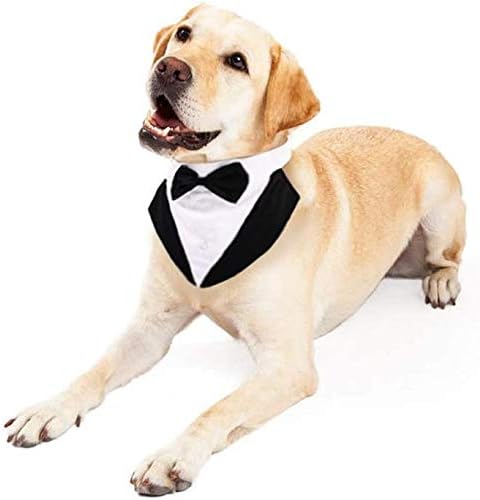 Puppy Formal Tuxedo Set, Dog Wedding Outfit with Removable Bow Tie - Image 5