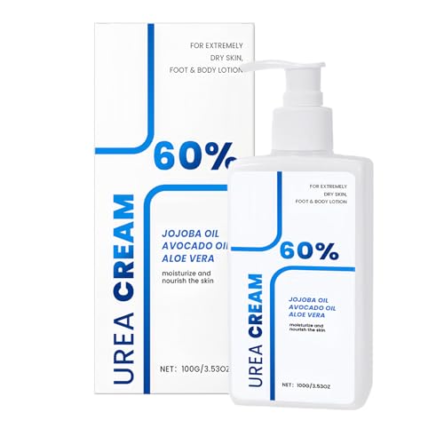 Loción corporal de urea - 100 g de crema corporal no grasa | Alívia la piel seca con rápida absorción para el cuidado diario: loción hidratante profunda para la piel para mujeres y hombres, suavizante