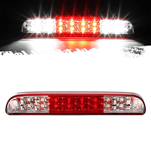 Partsam High Mount Stop Light Third 3Rd Brake Light Replacement For F250 F350 F450 F550 Super Duty 1999 To 2016 / Ranger/B Series Led Rear Cab Roof Center Mount Brake Stop Tail Cargo Light Lamp (Red) #TOP9
