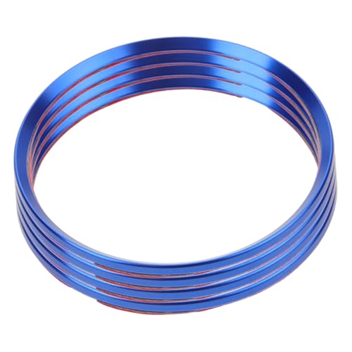 Cabilock 4pcs Tire Cap Ring Decoration Compatible with Cadillac Stylish Wheel Hub Cover Trim Easy Installation Car Accessories Upgrade for Vehicle Appearance