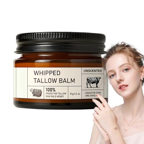 Crema Hidratante Facial - Hidratante Facial Mujer - 37 g Ultra Ligera Manteca Hidratante Natural para Piel Sensible Reparación Diaria Reafirmante y Suavizante