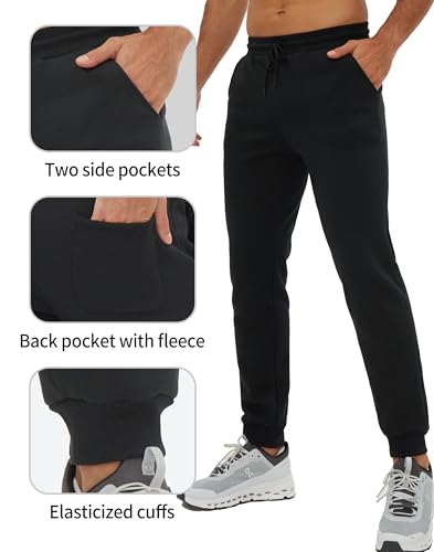 Pioneer Camp Men's Sherpa Lined Sweatpants Winter Warm Fleece Joggers Heavyweight Thermal Pants for Athletic Lounge Running3