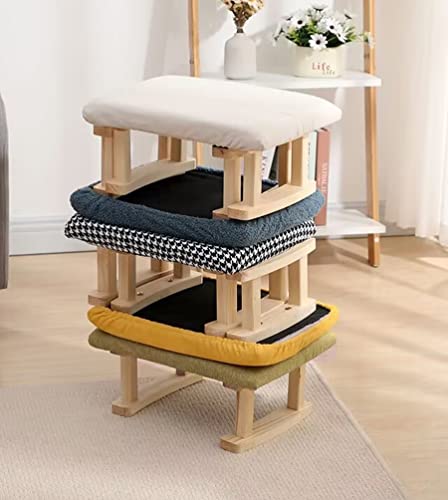 Foot Stools Small Ottoman Wooden Footstools And Ottomans Small Foot Rest Wood Footrest Step Stool For Chair Living Room Bed #TOP3