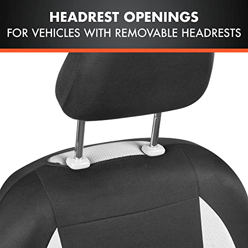 Carxs Monaco Seat Covers For Cars Full Set, Gray Tri-Tone Front With Split Rear Bench Back Seat Cover, Automotive Seat Covers For Trucks Suv Van Auto #TOP3