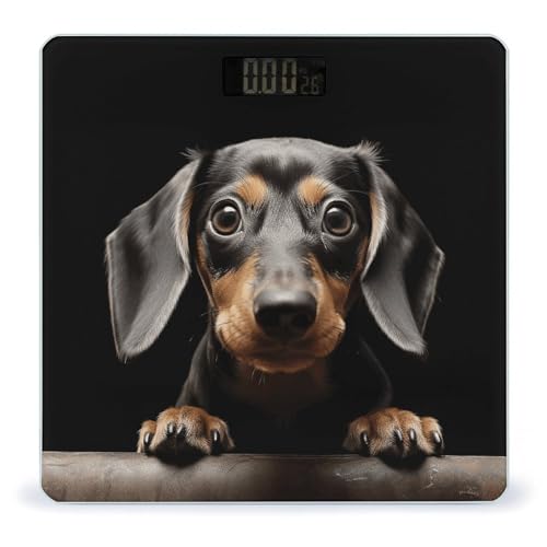 Báscula digital de baño FekiLoot de vidrio templado miniatura 1