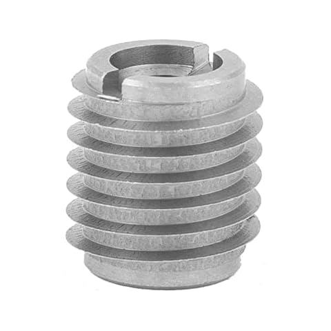 E-Z LOK Knife Threaded Insert for Hard-Wood, Stainless Steel Thread Inserts 1/4-20 Internal Threads, 0.500" Length(Pack of 10) Cover
