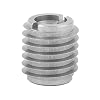E-Z Lok 400-4-CR 400-4 Threaded Insert, Stainless Steel, 0.500 L, Knife Thread, 1/4-20 Internal Threads, 0.625, 18-8 Stainless Steel (Pack of 10)