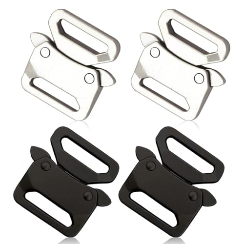 JYNXOR 4 Pcs Cierres Pulsera Paracord, Hebillas Metalicas, Clips De Hebilla De Paracord De Aleación De Zinc, Hebillas De Pulsera De Paracord Para Hacer Bricolaje, Accesorios Artesanales