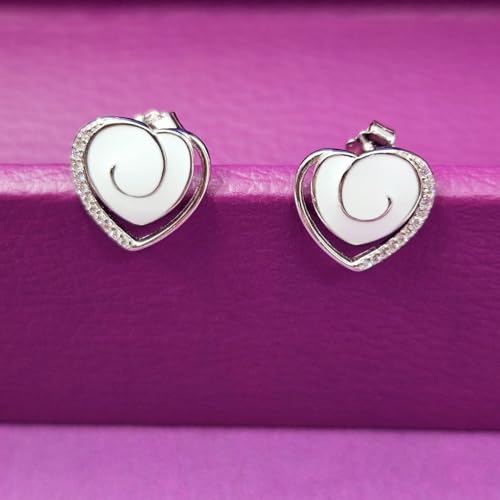 Image of PARASMONI silver stud earrings for women