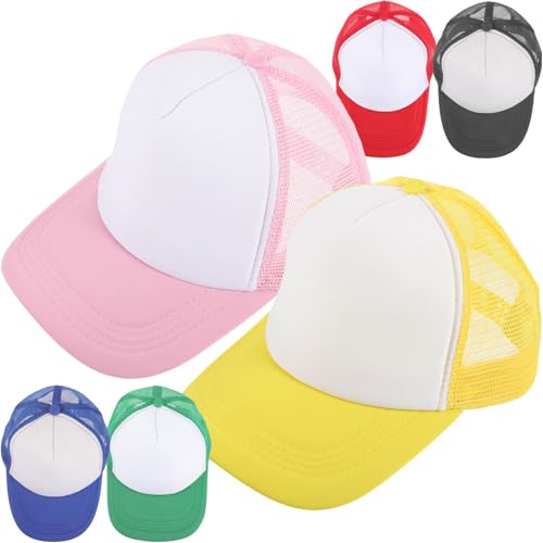 Casquettes de baseball vierges anti-chaleur pour sublimation lot de 6 chapeaux respirants