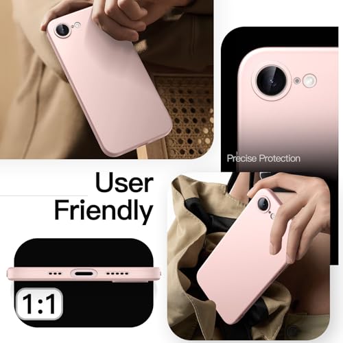 Image of JETech Slim Case for iPhone 17e /16e, Soft Pink | Camera Lens Protection, Ultra-Thin Matte Finish, Lightweight Minimalist Cover