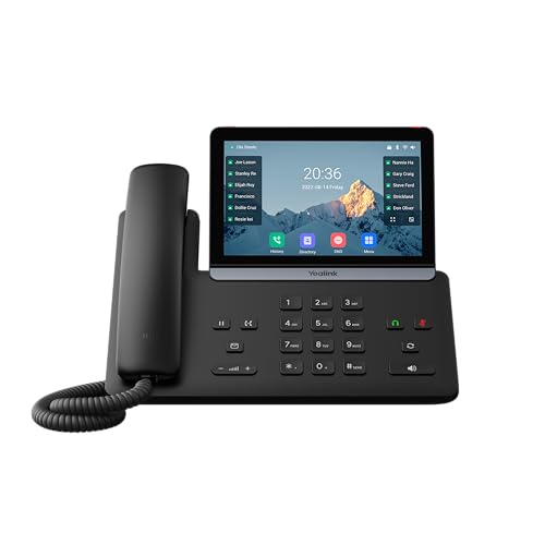 Teléfono Yealink SIP-T87W-PSU con pantalla táctil de 7 pulgadas miniatura 3
