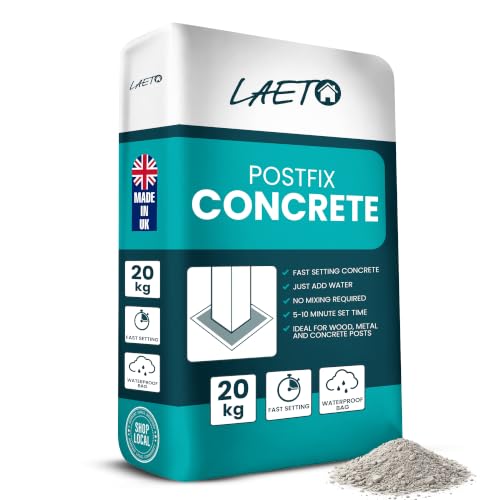 Laeto Build It Fast Set Cement 20kg for Fence Posts Paths and Repair