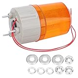 Hyuduo Hochleistungs-Warnwarnlicht-LED-Alarmschall und Beleuchtung Notfalllampe für Regierungsbehörden 220 VAC (YELLOW)