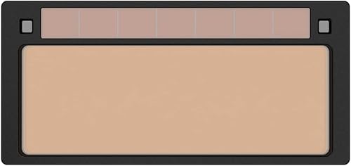 Tefuawe Lente de soldadura dorada 2x4 14, pantalla fija 10.5, clasificación Tig 5 amperios, grosor 0.19 pulgadas, lente de soldadura automática HD