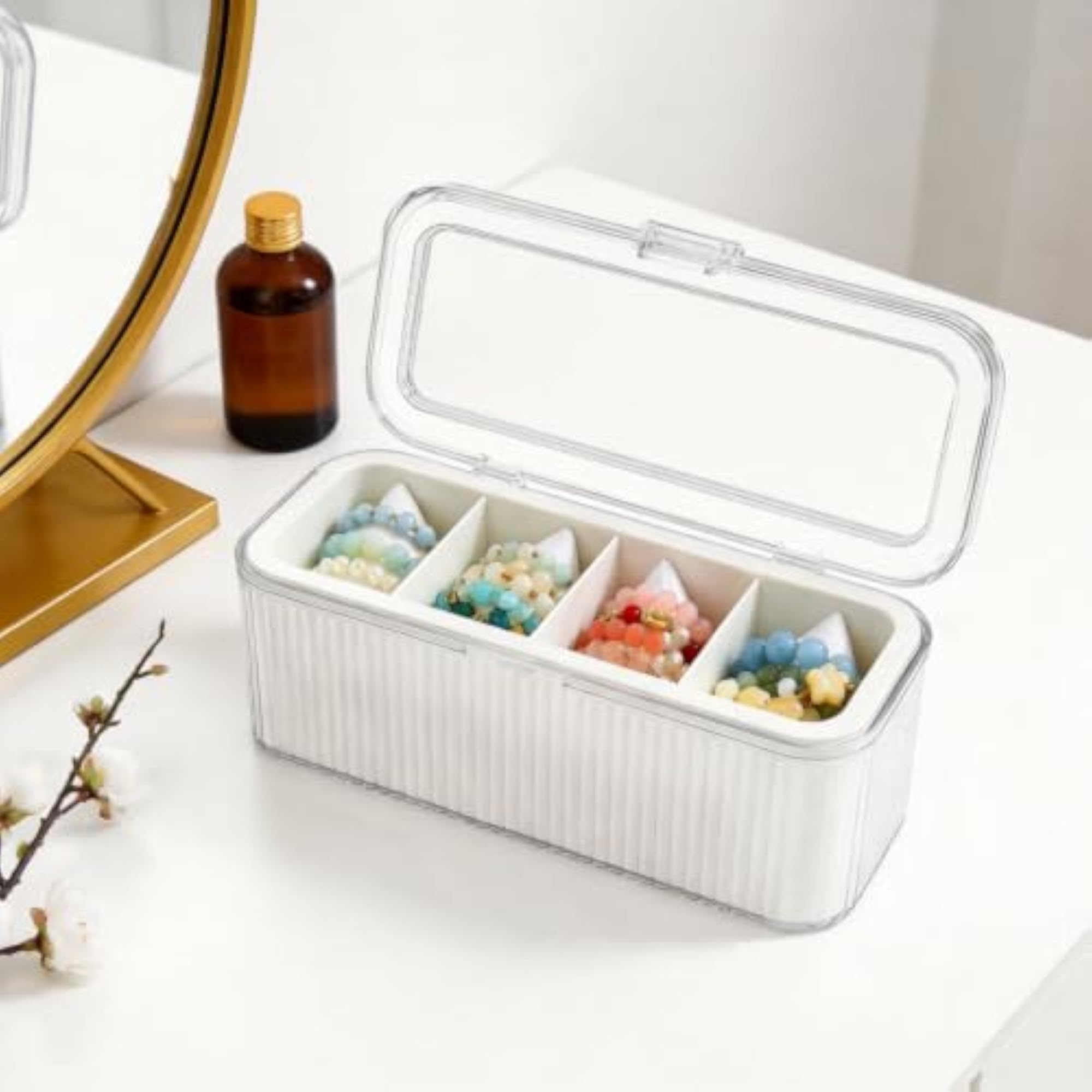 Acrylic Bangle Organizer with Clear Lid Box
