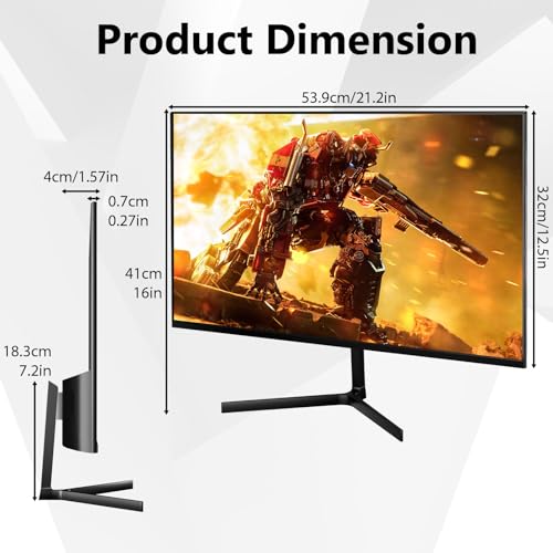 Image of 24 Inch Gaming Monitor, FHD 1080P IPS 75Hz AMD FreeSync, 99% sRGB Low Blue Light Flicker-Free Slim Narrow Bezel, HDMI VGA, Tilt & Wall Mountable for Gaming, Home Office, Laptop & Game Consoles