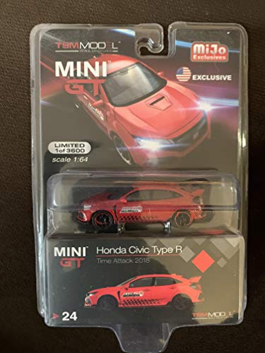 Mini GT 1:64 MiJo 2017 Civic Type R (FK8) Rojo miniatura 1