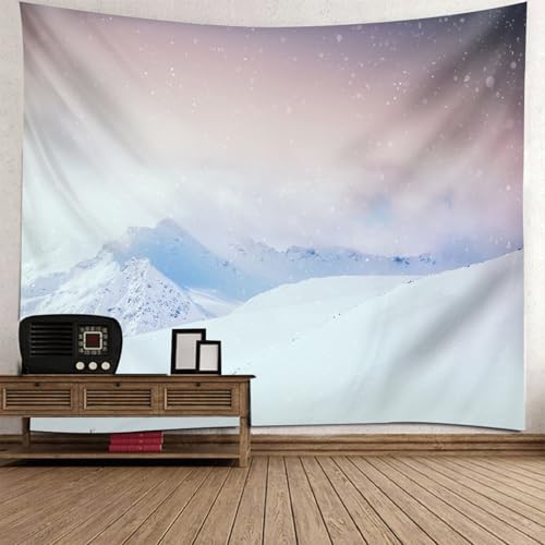 Tenture murale montagne enneigée pour créer un cocon chaleureux chambre ado