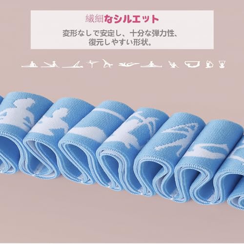 Hosmore バレエストレッチバンド 10レベル 10セグメント ブルー