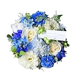 [プリティ マーメイド] アレンジメントフラワー 生花 アレンジフラワー ギフト アレンジ花 誕生日 夏 花 プレゼント にも プレゼント フラワーケーキ アレンジ ブルーマーメイド「ガトーシャルマント」 -画像配信サービス付き(12/22-1/9は配信不可)-