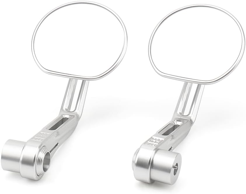 Motorcycle 7/8" Handle Bar End Rear View Mirrors For Ducati Hypermotard