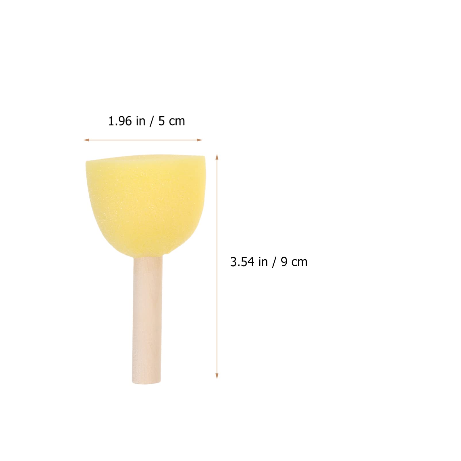 GLSTOY 25Pcs Painting Sponge Brush for Graffiti Creative Art Projects Washable Comfortable Handles for Easy Control Oil Watercolor and Painting