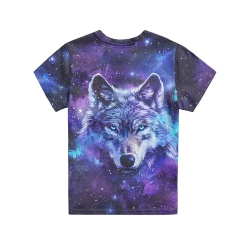 Image of JEOCODY Boys Girls Graphic Tees Funny 3D Printed Short Sleeve T-Shirts 3-16T