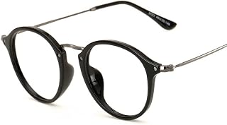 Classic Round Reading Glasses, Retro Oval HD Blue Light Blocking Computer Readers, Anti Glare Comfortable Eyeglasses (Color : +2.50, Size : Black)