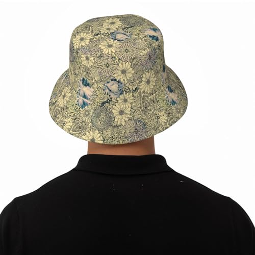 Chapéu bucket para homens e mulheres, bonés de sol estampados na moda, pescador ao ar livre, verão,
